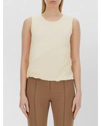 Helmut Lang - Jersey Tank Top Round Neck Sleeveless - Lyst