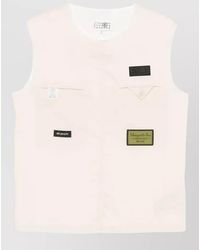 MM6 by Maison Margiela - Sleeveless Cotton Blend Vest - Lyst