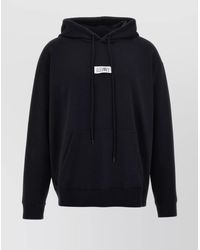 MM6 by Maison Margiela - Cotton Logo-Patch Hoodie - Lyst