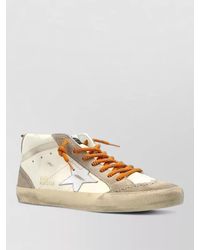 Golden Goose - Mid Star Lace Up High Top Sneakers - Lyst
