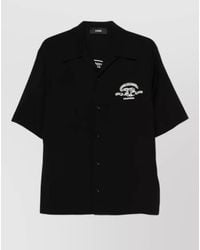 Amiri - Embroidered Short-Sleeve Camp Shirt - Lyst