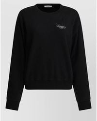 Givenchy - Cotton Logo Print Crewneck Sweatshirt - Lyst