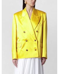 Dries Van Noten - Double-Breasted Cotton Coat - Lyst