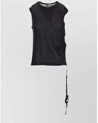 Ann Demeulemeester - Ribbed Sleeveless Top - Lyst