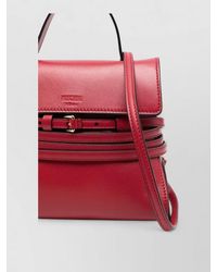 Moschino - Shoulder Clutch Bag Smooth Leather Strap - Lyst