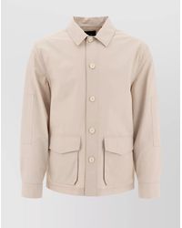 Vince - Long Sleeve Point Collar Front Pocket Jackets - Lyst