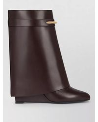 Givenchy - Leather Wedge Ankle Boots - Lyst