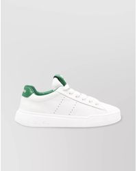 Miu Miu - Leather Low-Top Sneakers - Lyst
