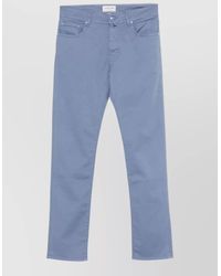 Jacob Cohen - Tailored Trousers Belt Loops Front Back Pockets - Lyst