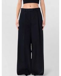 Thelatest - Deva Tailored Wide Leg Pleated Pants - Lyst