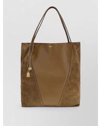 Chloé - Calf Leather Bos Taurus Shoulder Bag Chain - Lyst