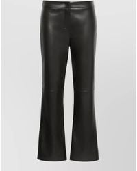 Max Mara - Flared Trousers Belt Loops Back Pockets Seams - Lyst
