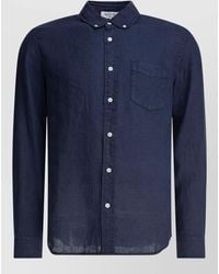 Alex Mill - Linen Shirt Long Sleeves Button Collar Pocket - Lyst