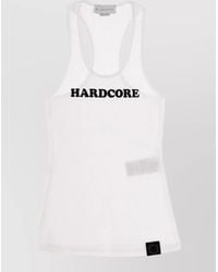 Stella McCartney - Cotton Fine-Ribbed Racerback Tank Top - Lyst