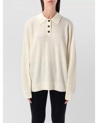 THE GARMENT - Como Knit Polo Shirt Ribbed Cuffs Hem - Lyst