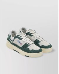 Autry - Suede And Mesh Sneakers With Rubber Sole - Lyst