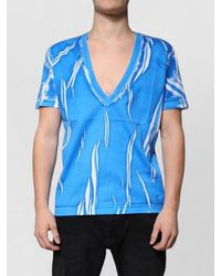 Dolce & Gabbana - Abstract Print Vneck Tshirt - Lyst