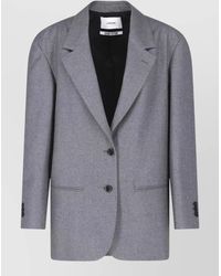 Lardini - Single Breasted Blazer Front Pockets Notch Lapel - Lyst