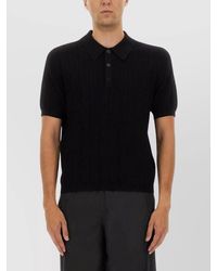 Balmain - Monogram Knit Polo Shirt - Lyst