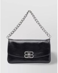 Balenciaga - Bb Soft Medium Leather Shoulder Bag - Lyst