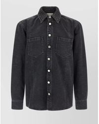 NAMACHEKO - Braided Long Sleeve Shirt With Quilted Collar - Lyst