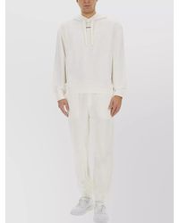 HUGO - Ribbed Cuffs & Hem Hoodie With Drawstring - Lyst