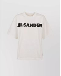 Jil Sander - Cotton Oversized Logo T-Shirt - Lyst