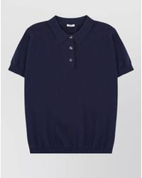 Aspesi - Cotton Polo Shirt Collared Design Short Sleeves - Lyst