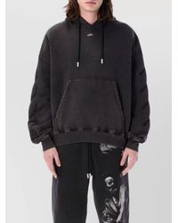 Off-White c/o Virgil Abloh - Cotton Logo Print Oversized Hoodie - Lyst