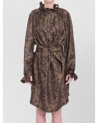Saint Laurent - Lavalliã¨Re Dress - Lyst