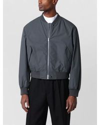 Jil Sander - Cotton Zip Up Bomber Jacket - Lyst