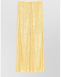 Norma Kamali - High Rise Sequin Wide Leg Trousers - Lyst