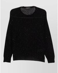 Fabiana Filippi - Wool Sequin-Embellished Ribbed-Cuff Crew-Neck Sweater - Lyst