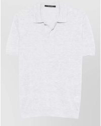 Tagliatore - Keith Polo Shirt Short Sleeves Slit Neckline - Lyst