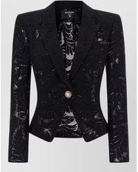 Balmain - Lace Blazer Blazers - Lyst