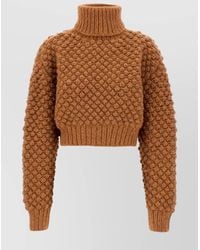 Dolce & Gabbana - Alpaca-Blend Ribbed Turtleneck Jumper - Lyst