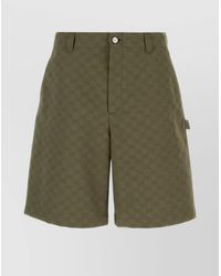 Gucci - Gg Fabric Bermuda Shorts - Lyst
