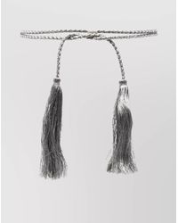 Forte Forte - Braided Belt With Heart Charm And Tassels - Lyst