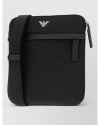 Emporio Armani - Logo Crossbody Bag Adjustable Strap Pocket - Lyst