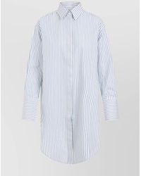 Victoria Beckham - Striped Wrap Shirt - Lyst