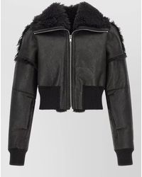 Rick Owens - Lamb Fur Leather Jacket Clothing - Lyst