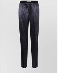 Tom Ford - Silk Satin Trousers Elastic Waistband - Lyst