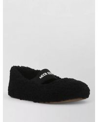 Moon Boot - Shearling Ballet Slippers Elastic Logo Band - Lyst