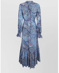 Etro - Paisley-Print Cotton Maxi Shirt Dress - Lyst