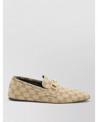 Gucci - Loafers Horsebit Detail Square Toe Design - Lyst