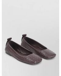 Bottega Veneta - Charlotte Intrecciato Leather Ballet Flats - Lyst