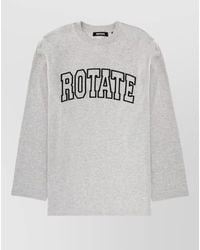 ROTATE BIRGER CHRISTENSEN - Cotton Logo T-Shirt - Lyst