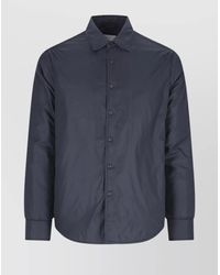 Aspesi - Quilted Long Sleeve Shirt With Side And Front Pockets - Lyst