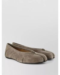 Maison Margiela - Suede Leather Tabi Ballerina Flats - Lyst