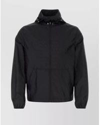 Valentino Garavani - Nylon Hooded Windbreaker Jacket - Lyst